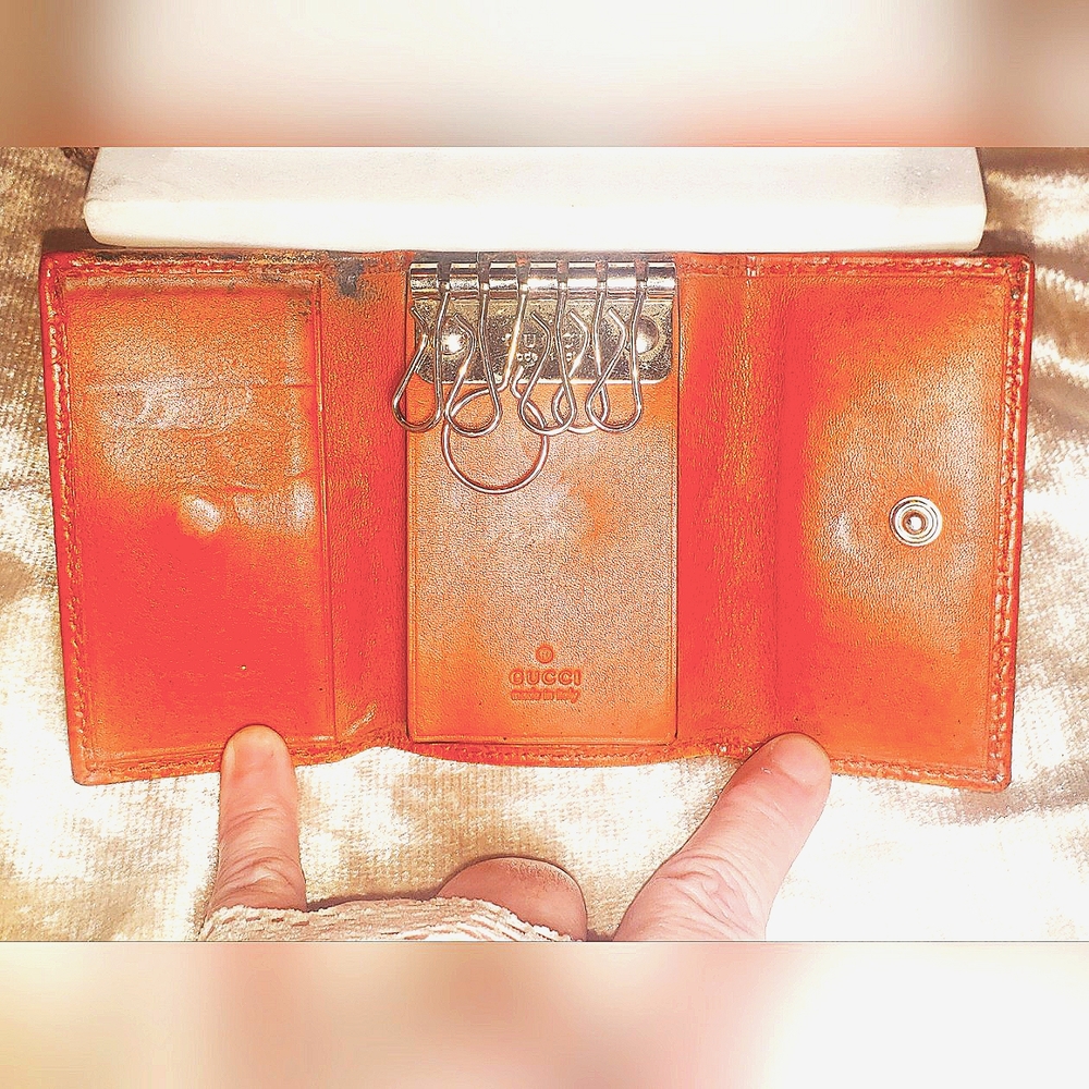 Gucci Vintage GG Guccissima 6 Key Leather Key Wallet - Host Pick - Picture 9 of 17